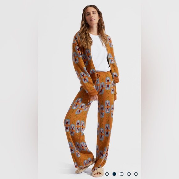 EUC La Double J- Brushed Wool Amorpha Jacquard Pants. Size M - Picture 2 of 10